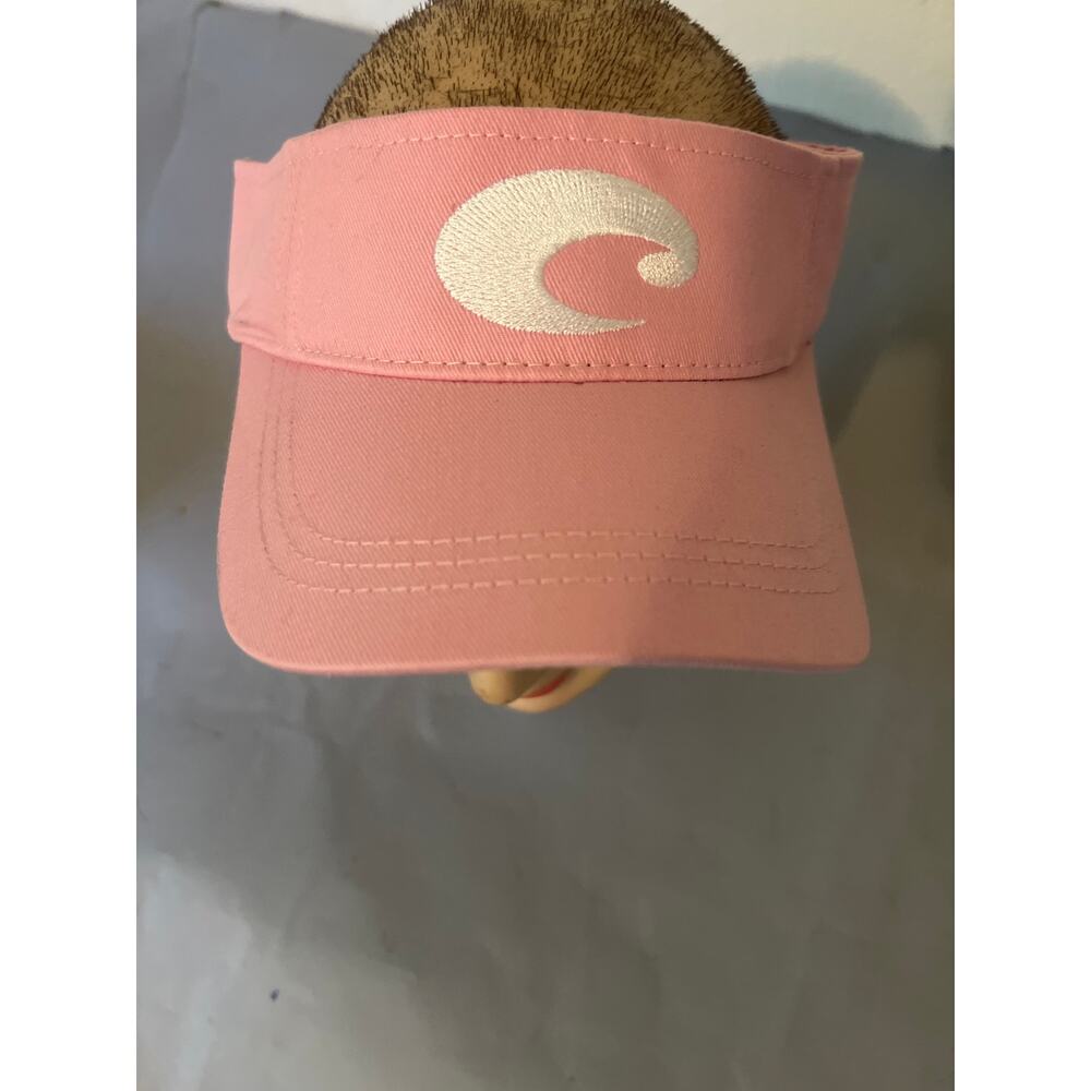 Costa Del Mar Cotton Visor in a pale pink colorway.